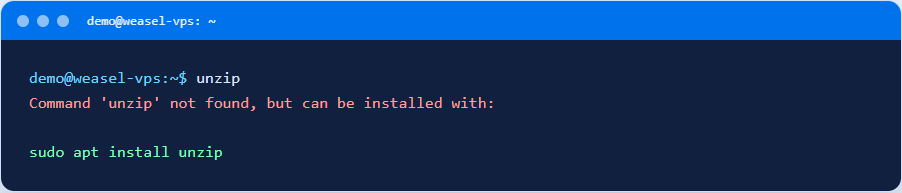 command-not-found-ubuntu-weasel - apt-1-unzip-hint.png